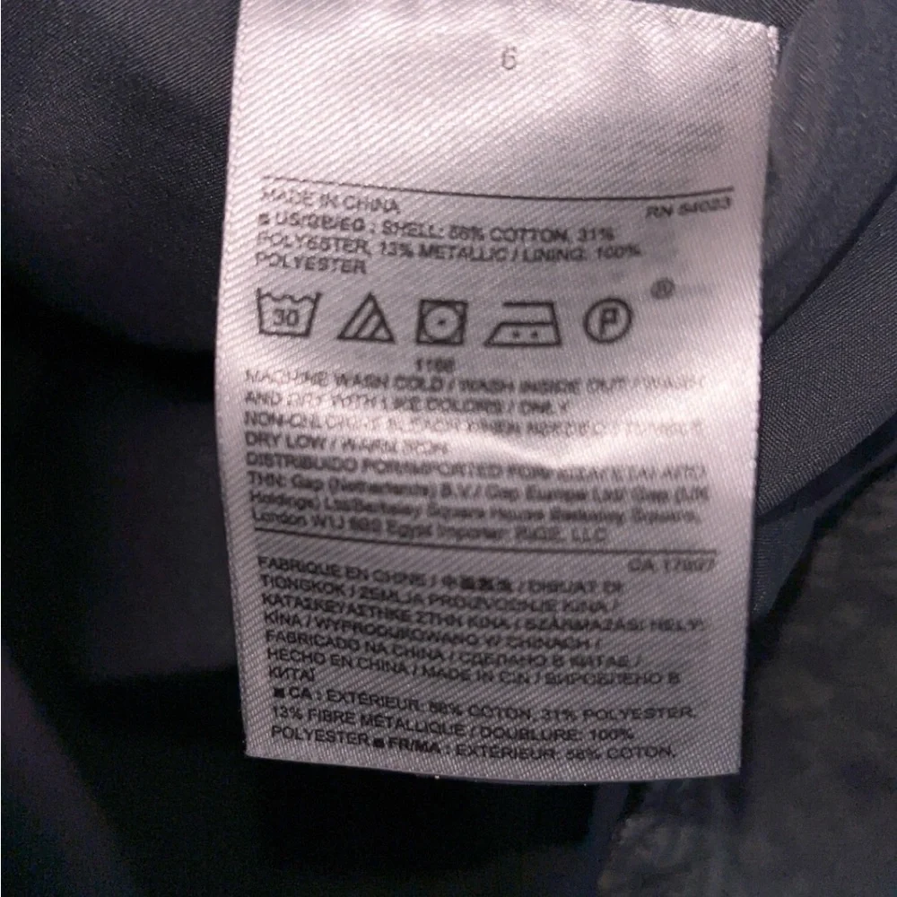 Banana Republic Sleeveless Shimmery A-Line Dress Slate Gray Size‎ 6 P2P 16" - Picture 5 of 5